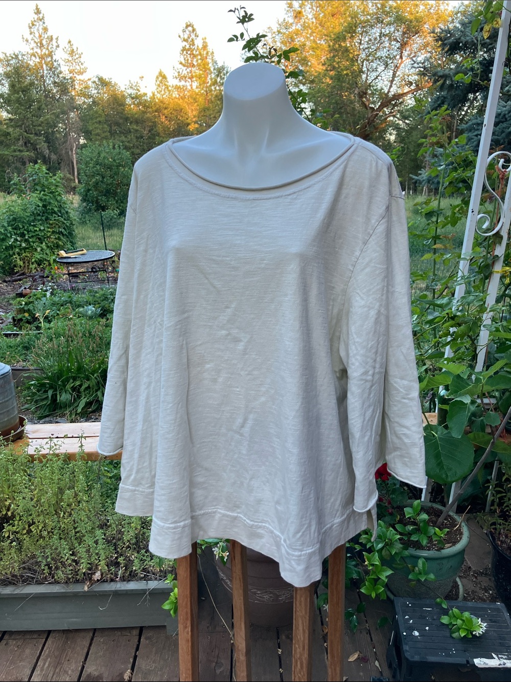 Kleen 3X 100% cotton Luce fit Bell sleeve top